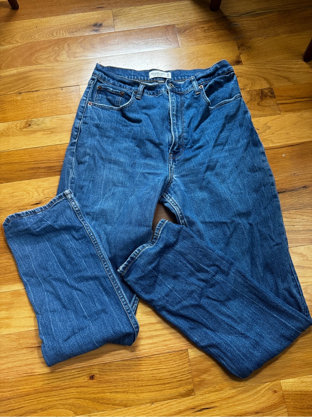 Abercrombie & Fitch the 90s Slim Straight Ultra High Rise Curve Love Jeans